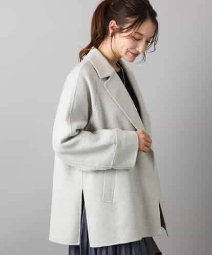 FKJAD40270 MK MICHEL KLEIN スムースリバー ミドル丈コート