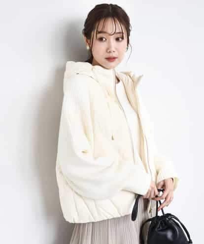FKJAD44330 MK MICHEL KLEIN ニットスリーブダウンブルゾン