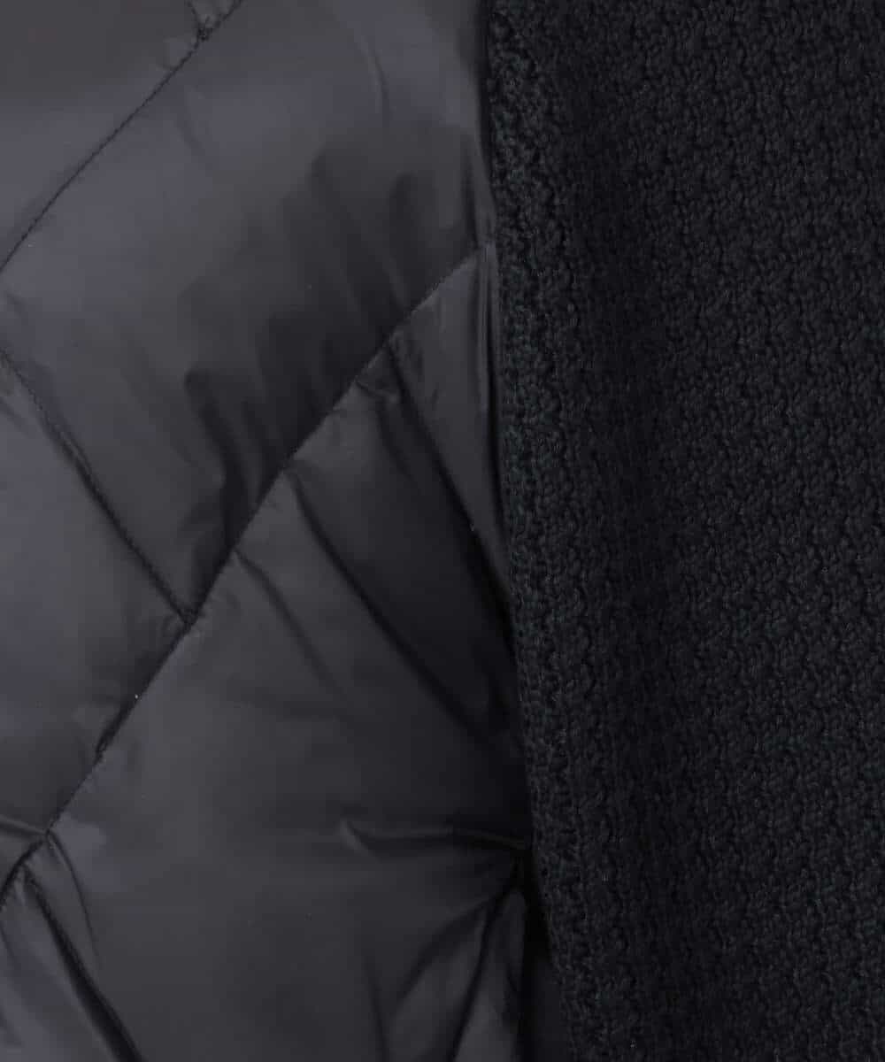 FKJAD44330 MK MICHEL KLEIN(MK ミッシェルクラン) ニットスリーブダウンブルゾン ブラック