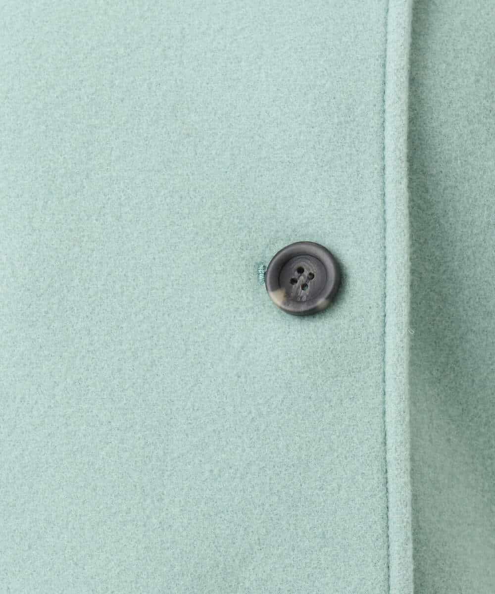 FKJAG54380 MK MICHEL KLEIN(MK ミッシェルクラン) [超軽量]エアリアルウール スタンドカラーショートコート アイボリー