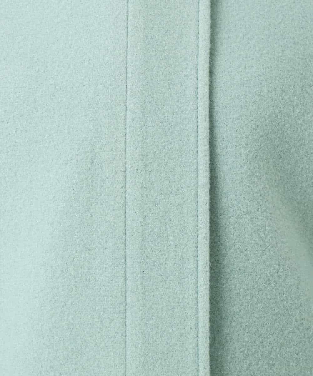 FKJAG62380 MK MICHEL KLEIN(MK ミッシェルクラン) [超軽量]エアリアルウール ステンカラーZIPコート アイボリー
