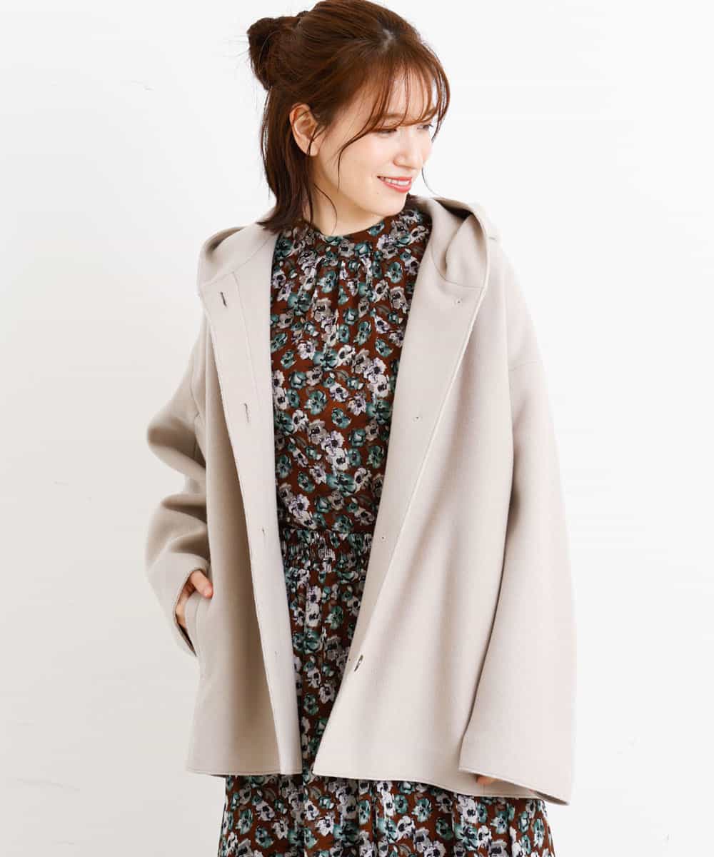 Mk Michel Klein Mk ミッシェルクラン 洗える ショート丈フーディーライトコート イトキンオンラインストア