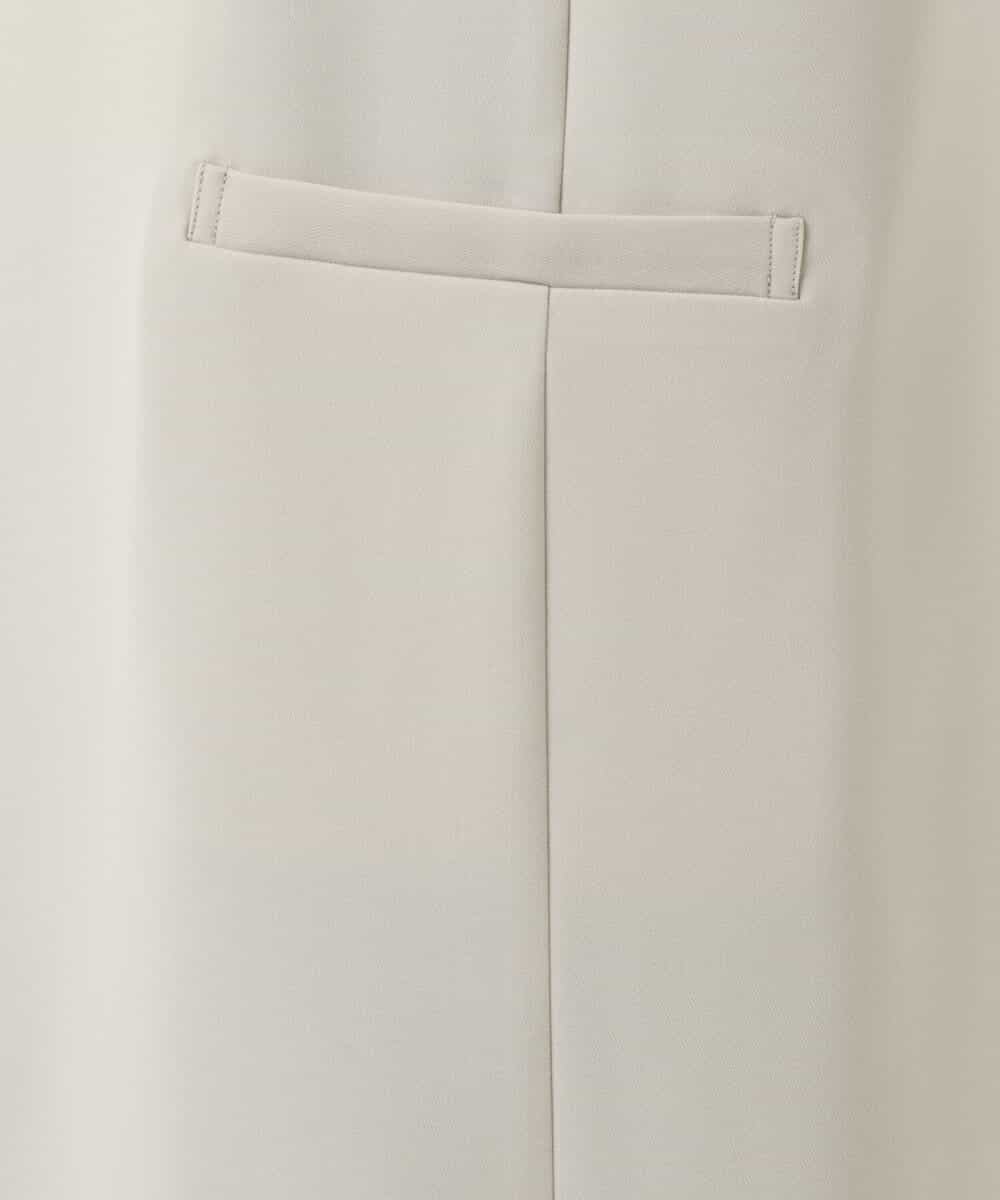 FKJDS10190 MK MICHEL KLEIN(MK ミッシェルクラン) Vカラーロングジレ/制菌加工/洗える ライトベージュ