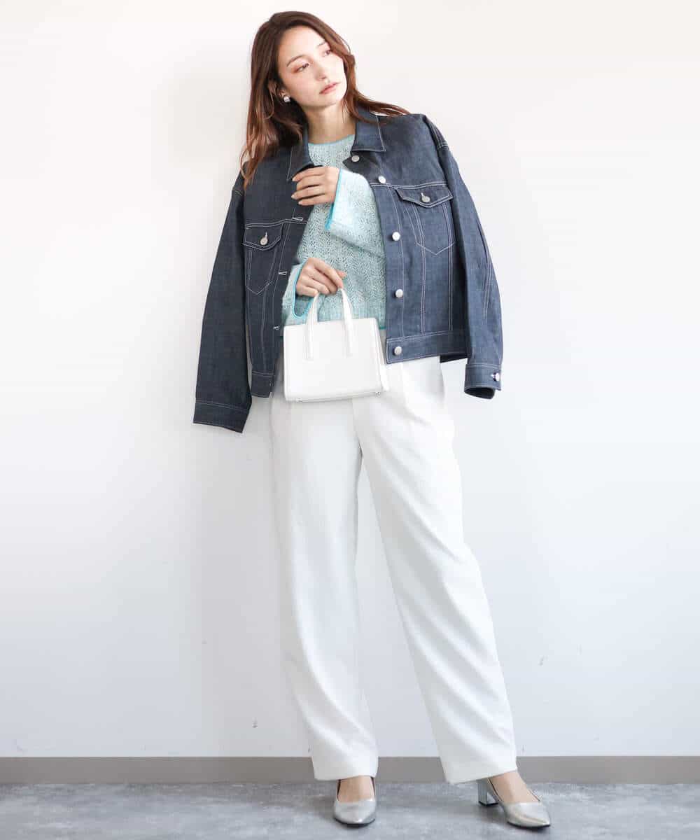 FKJFA25230 MK MICHEL KLEIN(MK ミッシェルクラン) デニムライクジャケット ネイビー