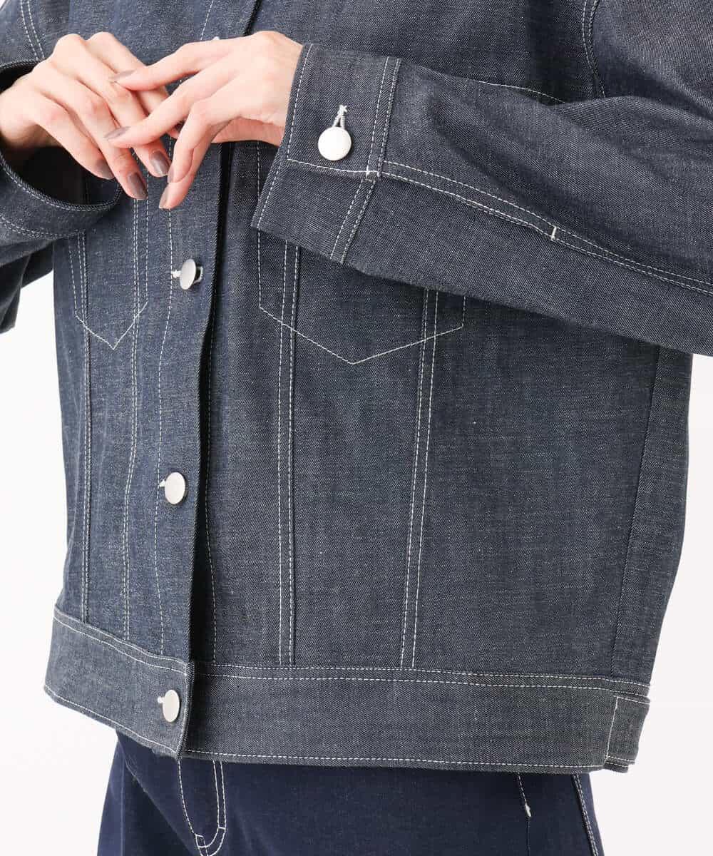 FKJFA25230 MK MICHEL KLEIN(MK ミッシェルクラン) デニムライクジャケット ネイビー