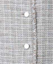 FKJFD02220 MK MICHEL KLEIN(MK ミッシェルクラン) ツイードジレ/洗える ライトブルー