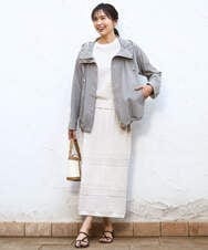 FKJFD14240 MK MICHEL KLEIN(MK ミッシェルクラン) [撥水/洗える]ストレッチマウンテンパーカー ベージュ