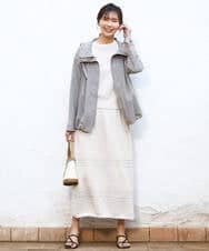 FKJFD14240 MK MICHEL KLEIN(MK ミッシェルクラン) [撥水/洗える]ストレッチマウンテンパーカー ベージュ