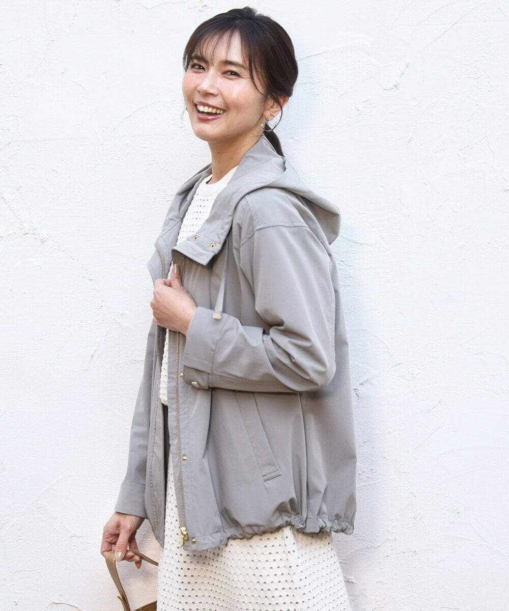 FKJFD14240 MK MICHEL KLEIN(MK ミッシェルクラン) [撥水/洗える]ストレッチマウンテンパーカー モカ