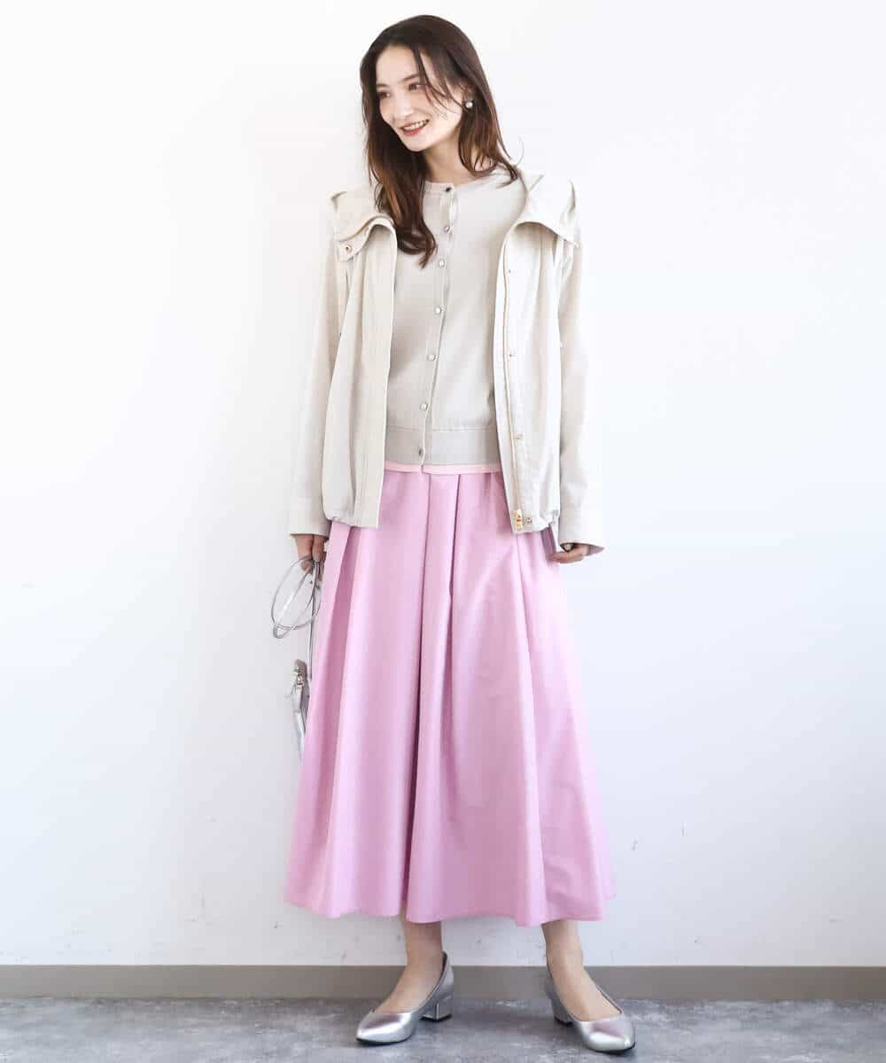 FKJFD14240 MK MICHEL KLEIN(MK ミッシェルクラン) ストレッチマウンテンパーカー/撥水加工/洗える ベージュ