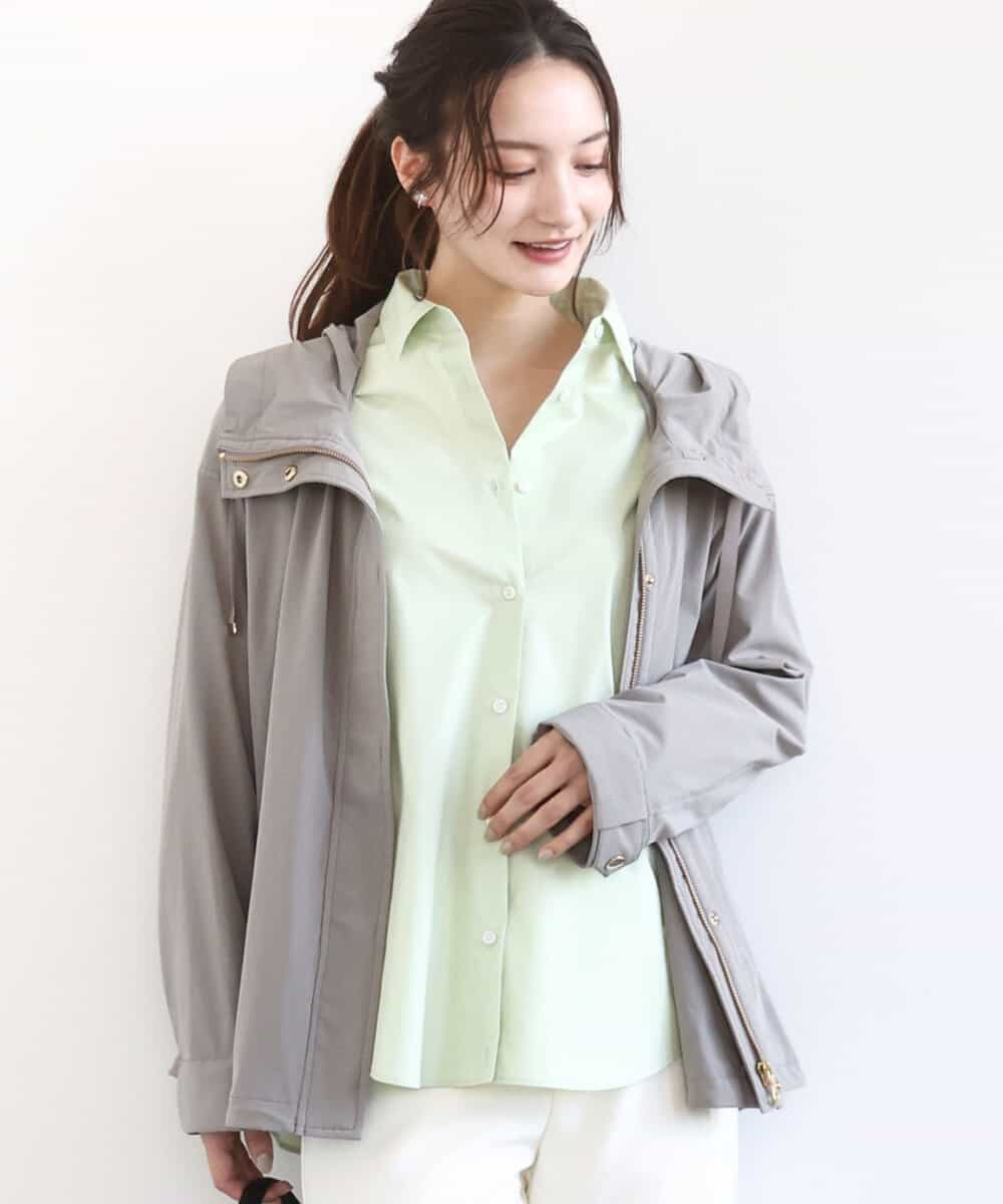 FKJFD14240 MK MICHEL KLEIN(MK ミッシェルクラン) ストレッチマウンテンパーカー/撥水加工/洗える モカ