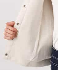 FKJFD21180 MK MICHEL KLEIN(MK ミッシェルクラン) フェイクスウェード ドット釦ジャケット/洗える アイボリー