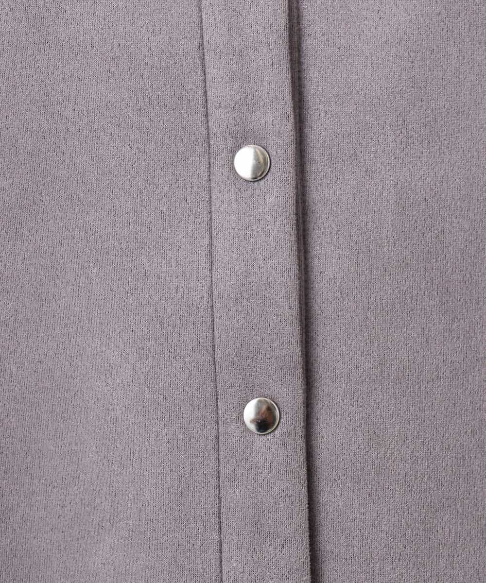 FKJFD21180 MK MICHEL KLEIN(MK ミッシェルクラン) フェイクスウェード ドット釦ジャケット/洗える アイボリー