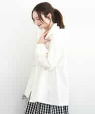 FKJFD27260 MK MICHEL KLEIN(MK ミッシェルクラン) 2wayタイプライターミドル丈ブルゾン/洗える ライトブルー