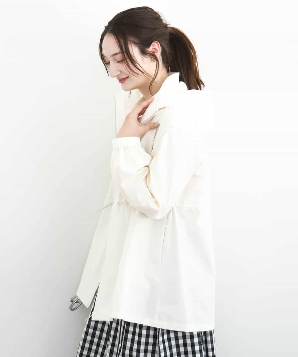 FKJFD27260 MK MICHEL KLEIN(MK ミッシェルクラン) 2wayタイプライターミドル丈ブルゾン/洗える ライトブルー