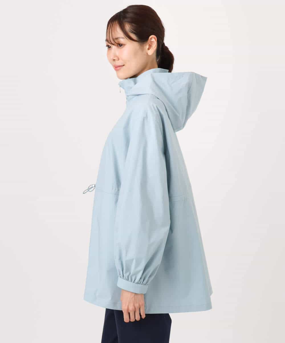 FKJFD27260 MK MICHEL KLEIN(MK ミッシェルクラン) 2wayタイプライターミドル丈ブルゾン/洗える ライトブルー