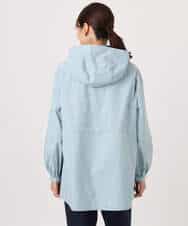 FKJFD27260 MK MICHEL KLEIN(MK ミッシェルクラン) 2wayタイプライターミドル丈ブルゾン/洗える ライトブルー