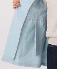 FKJFD27260 MK MICHEL KLEIN(MK ミッシェルクラン) 2wayタイプライターミドル丈ブルゾン/洗える ライトブルー