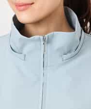 FKJFD27260 MK MICHEL KLEIN(MK ミッシェルクラン) 2wayタイプライターミドル丈ブルゾン/洗える ライトブルー