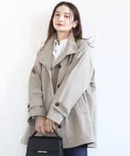 FKJFD28270 MK MICHEL KLEIN(MK ミッシェルクラン) テントライン ツイルコート/洗える ベージュ