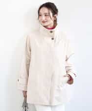 FKJFD28270 MK MICHEL KLEIN(MK ミッシェルクラン) テントライン ツイルコート/洗える ベージュ