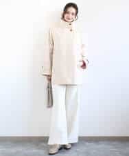 FKJFD28270 MK MICHEL KLEIN(MK ミッシェルクラン) テントライン ツイルコート/洗える ベージュ