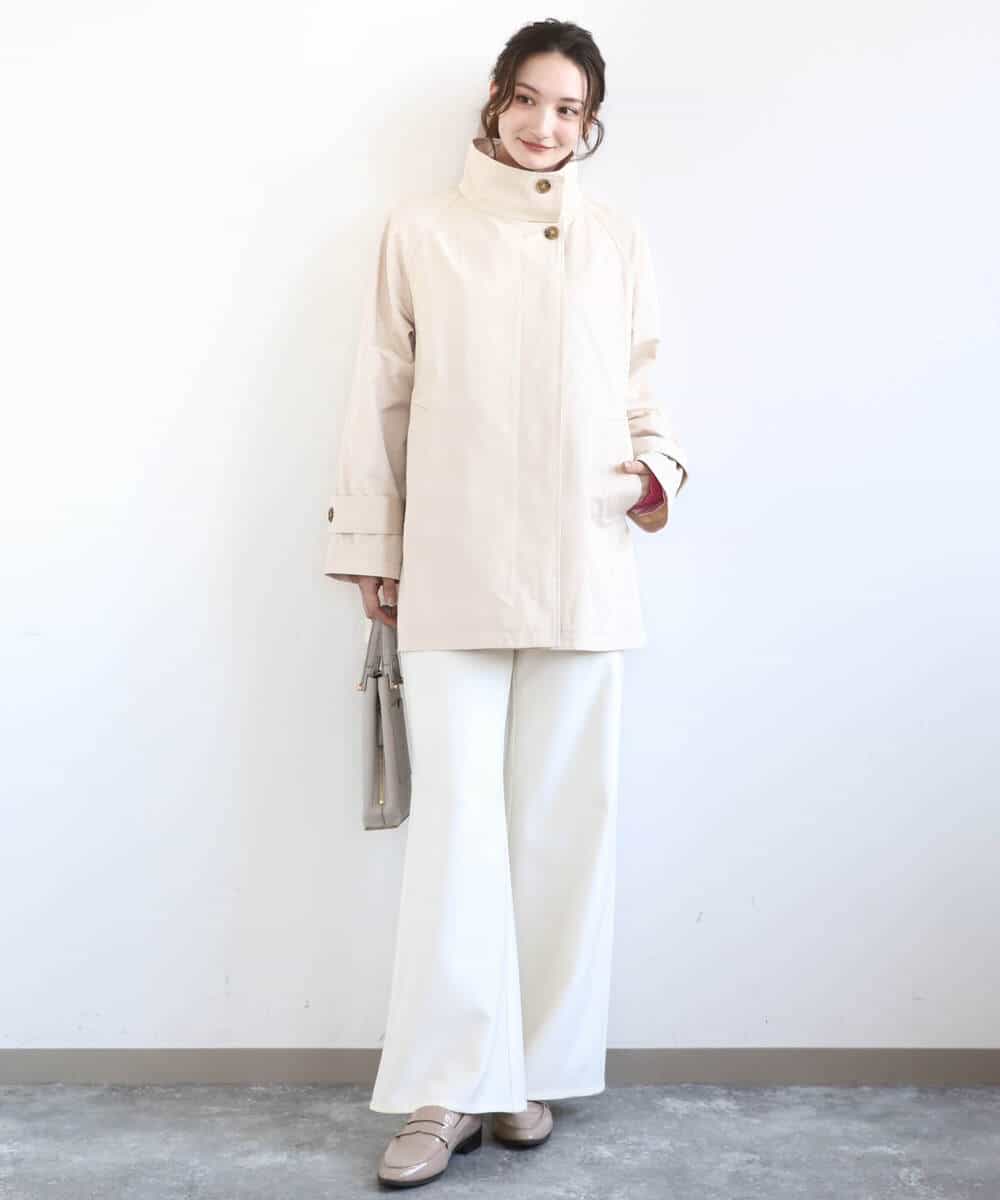 FKJFD28270 MK MICHEL KLEIN(MK ミッシェルクラン) テントライン ツイルコート/洗える ベージュ