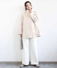 FKJFD28270 MK MICHEL KLEIN(MK ミッシェルクラン) テントライン ツイルコート/洗える ベージュ