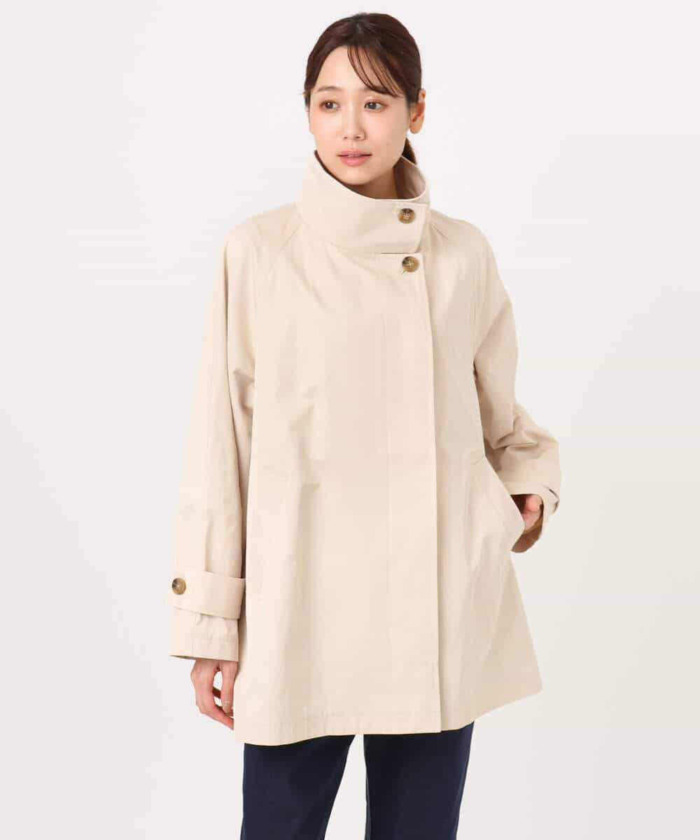 FKJFD28270 MK MICHEL KLEIN(MK ミッシェルクラン) テントライン ツイルコート/洗える ベージュ