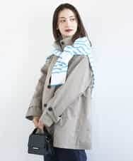 FKJFD28270 MK MICHEL KLEIN(MK ミッシェルクラン) テントライン ツイルコート/洗える モカ