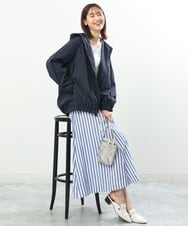 FKJFS30230 MK MICHEL KLEIN(MK ミッシェルクラン) フーデットナイロンブルゾン/洗える ライトグリーン