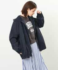 FKJFS30230 MK MICHEL KLEIN(MK ミッシェルクラン) フーデットナイロンブルゾン/洗える ライトグリーン