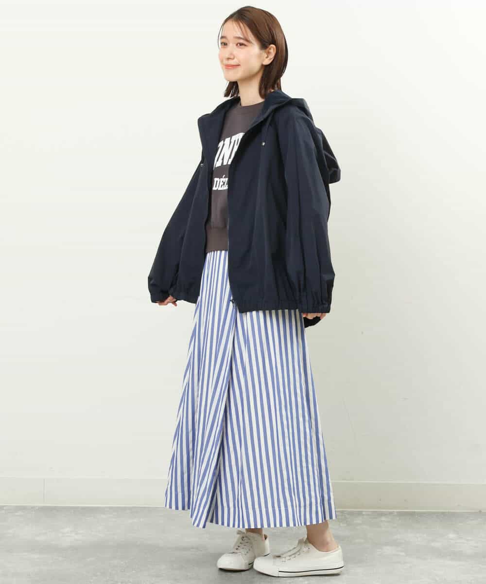 FKJFS30230 MK MICHEL KLEIN(MK ミッシェルクラン) フーデットナイロンブルゾン/洗える ライトグリーン