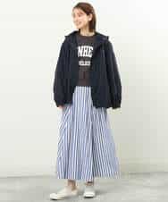 FKJFS30230 MK MICHEL KLEIN(MK ミッシェルクラン) フーデットナイロンブルゾン/洗える ライトグリーン