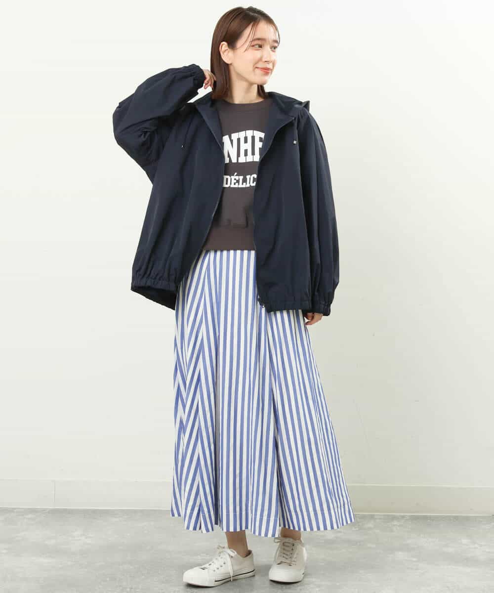 FKJFS30230 MK MICHEL KLEIN(MK ミッシェルクラン) フーデットナイロンブルゾン/洗える ライトグリーン