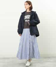 FKJFS30230 MK MICHEL KLEIN(MK ミッシェルクラン) フーデットナイロンブルゾン/洗える ライトグリーン