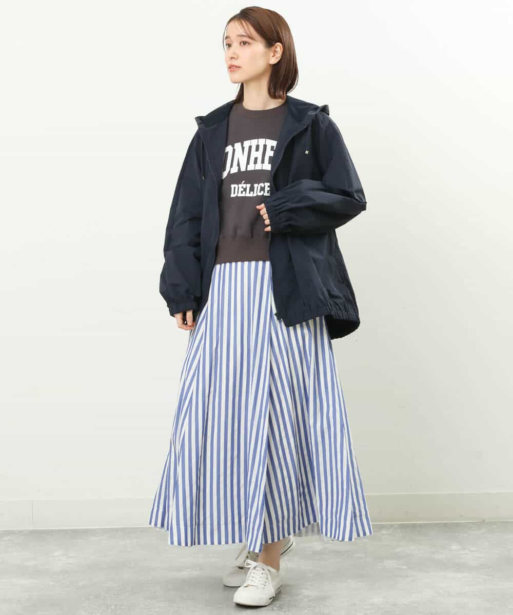 FKJFS30230 MK MICHEL KLEIN(MK ミッシェルクラン) フーデットナイロンブルゾン/洗える ライトグリーン