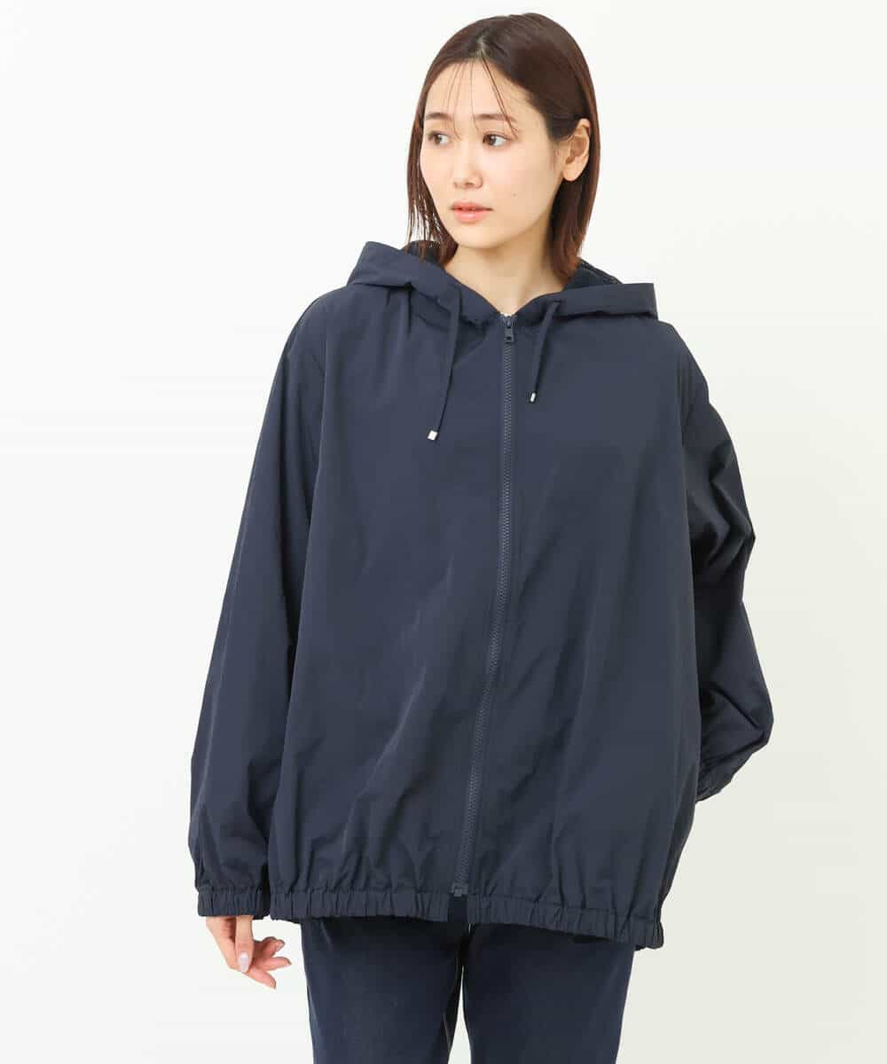 FKJFS30230 MK MICHEL KLEIN(MK ミッシェルクラン) フーデットナイロンブルゾン/洗える ライトグリーン