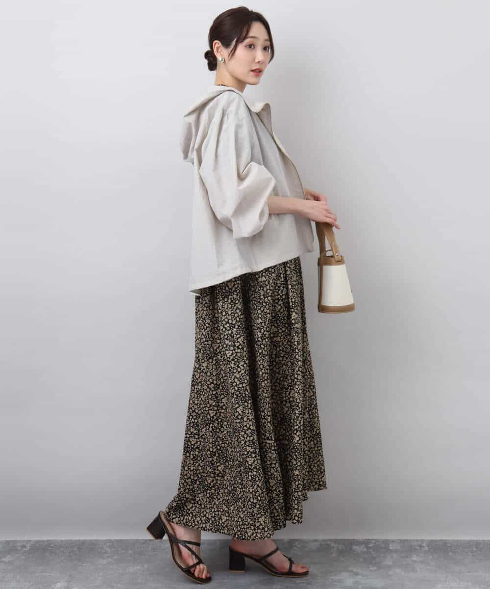 FKJGA47230 MK MICHEL KLEIN(MK ミッシェルクラン) フーデットライトブルゾン/洗える ベージュ