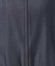 FKJGD36210 MK MICHEL KLEIN(MK ミッシェルクラン) [SANAGARAシリーズ]デニムライク 衿付きジップアップブルゾン/接触冷感/UVカット/洗える ネイビー