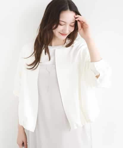 FKJGD37220 MK MICHEL KLEIN ストレッチライトブルゾン/洗える