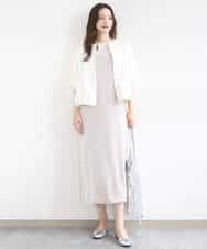 FKJGD37220 MK MICHEL KLEIN(MK ミッシェルクラン) ストレッチライトブルゾン/洗える ダークグレー