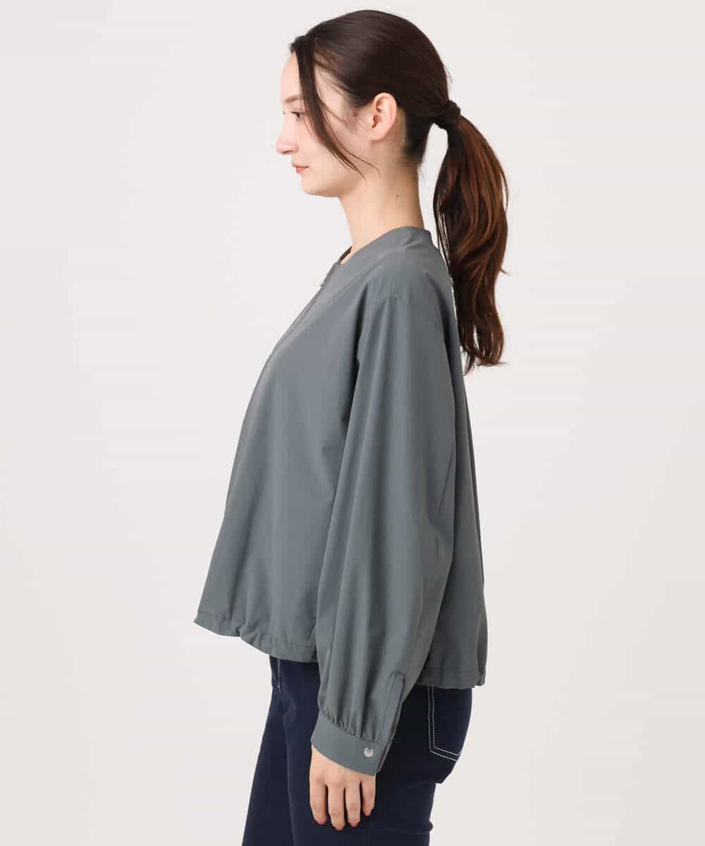 FKJGD37220 MK MICHEL KLEIN(MK ミッシェルクラン) ストレッチライトブルゾン/洗える ダークグレー