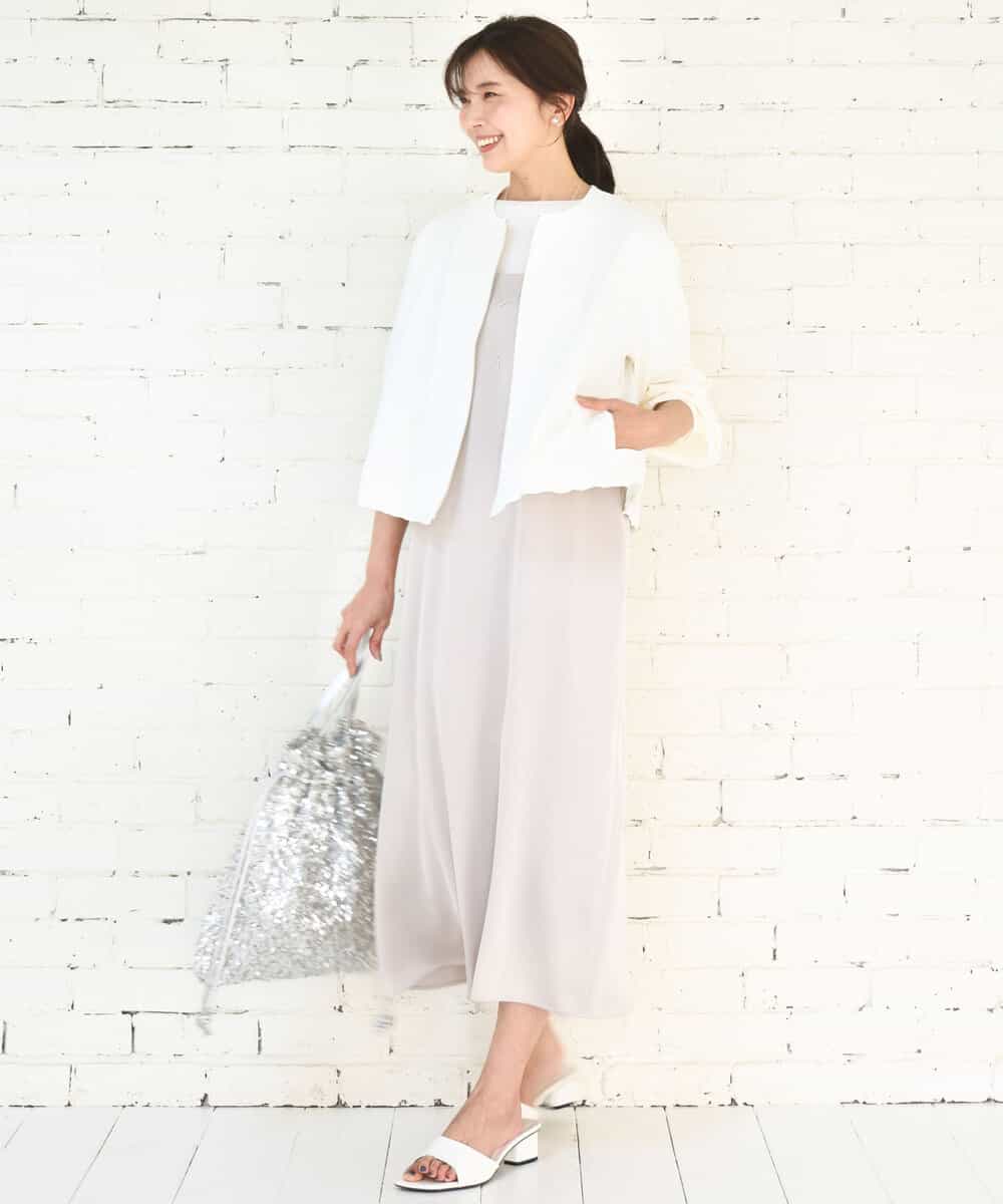 FKJGD37220 MK MICHEL KLEIN(MK ミッシェルクラン) ストレッチライトブルゾン/洗える ダークグレー