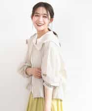 FKJGD47230 MK MICHEL KLEIN(MK ミッシェルクラン) フーデットライトブルゾン/洗える ブラウン