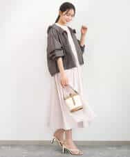 FKJGD47230 MK MICHEL KLEIN(MK ミッシェルクラン) フーデットライトブルゾン/洗える ブラウン