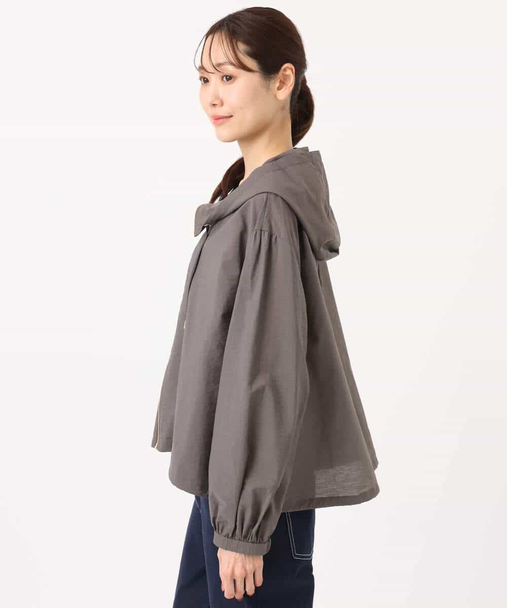 FKJGD47230 MK MICHEL KLEIN(MK ミッシェルクラン) フーデットライトブルゾン/洗える ブラウン