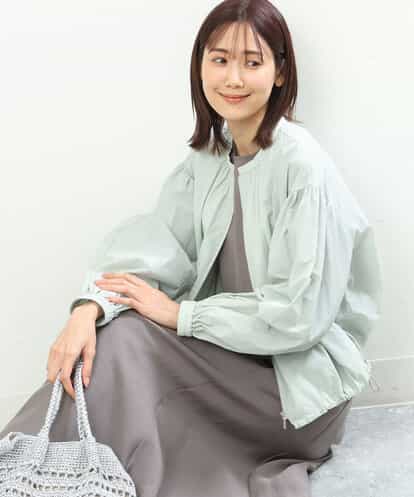 FKJGS40210 MK MICHEL KLEIN シアーノーカラーブルゾン/洗える