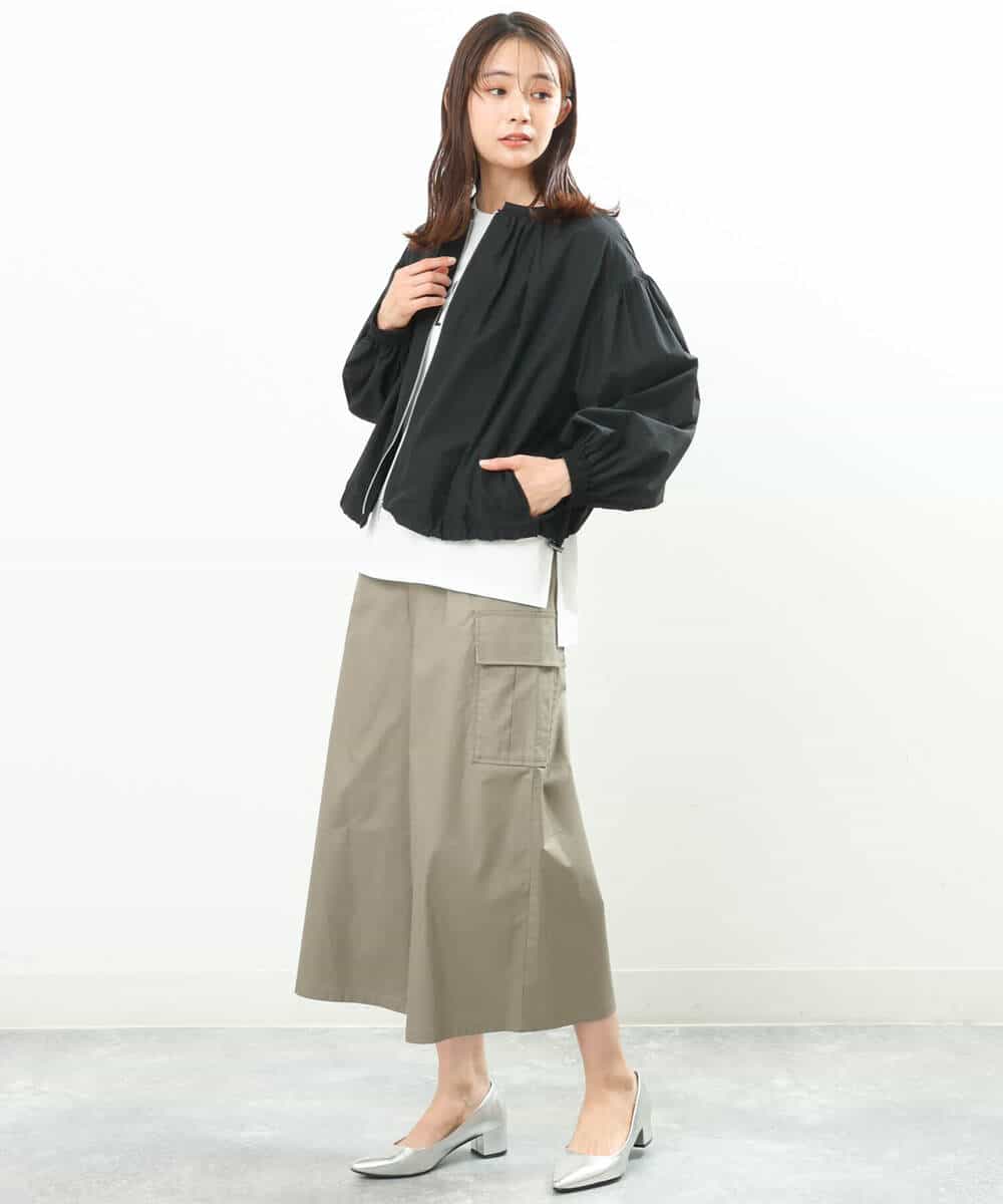FKJGS40210 MK MICHEL KLEIN(MK ミッシェルクラン) シアーノーカラーブルゾン/洗える ミント