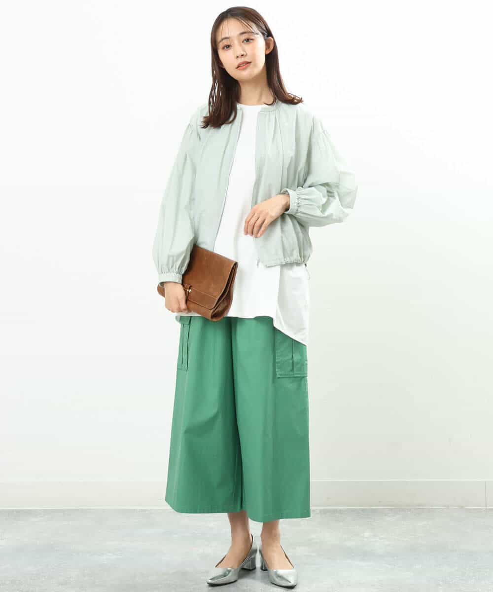 FKJGS40210 MK MICHEL KLEIN(MK ミッシェルクラン) シアーノーカラーブルゾン/洗える ミント